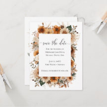 Fleurs Séchées Bohème Automne | Réservez la Date