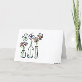 Carte Fleurs simples