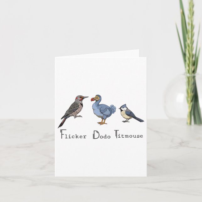 Carte Flickr Dodo Titmouse Funny (Devant)