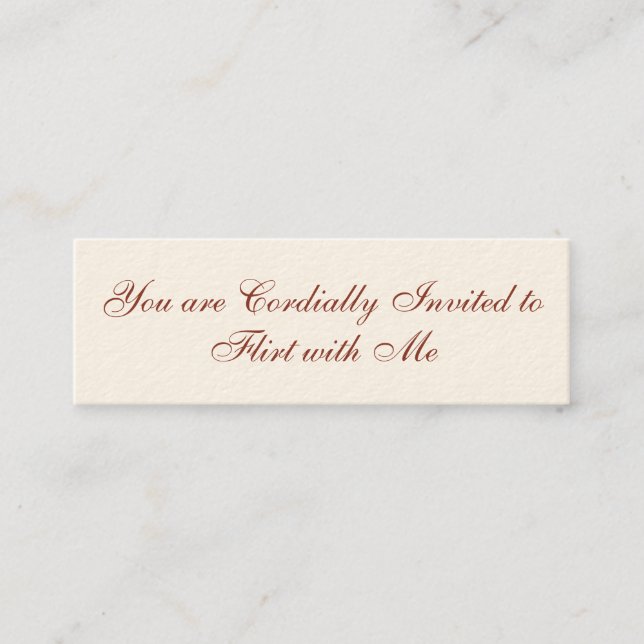 Carte Flirt (Devant)