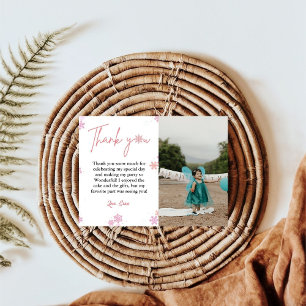 Carte Flocon de neige d'hiverCarte de remerciements d'an