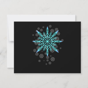 Carte Flocon de neige rétro pour femmes
