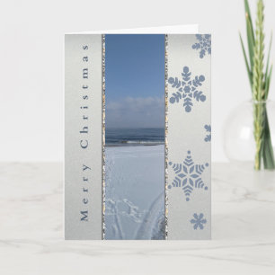 Carte Flocons de neige élégants d'hiver