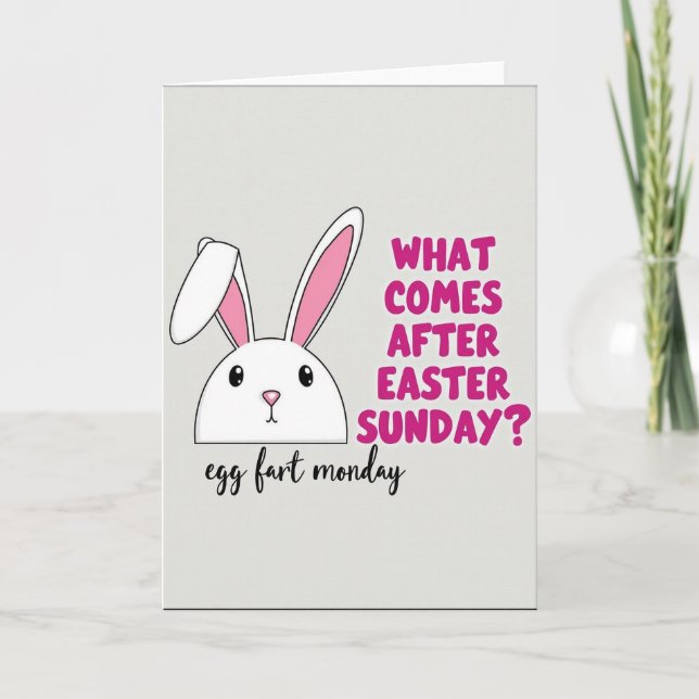 Carte Floppy Ear Funny Bunny Card (Devant)