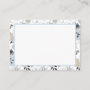 Carte Floral Affirmation À Faire Note