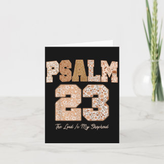 Carte Floral Automne Psaume 23 Le Seigneur Est Mon Berge