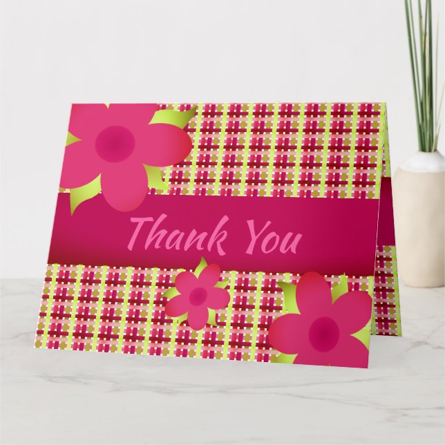 Carte Floral Bourgogne Avec Plaid (Devant)