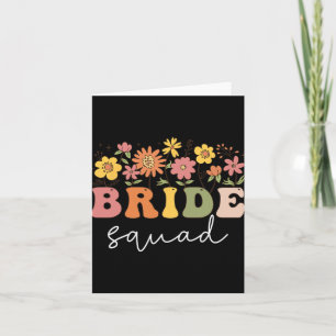 Carte Floral Bride Fleur sauvage Mariage Bachelorette