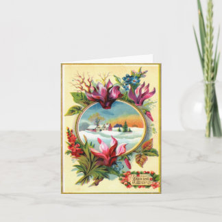 Carte Floral d'hiver
