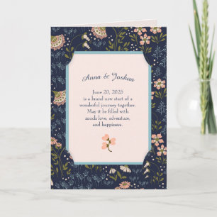 Carte Floral Frame Newlysée Félicitations