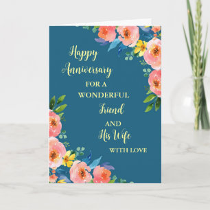 Carte Floral Friend et son anniversaire de femme
