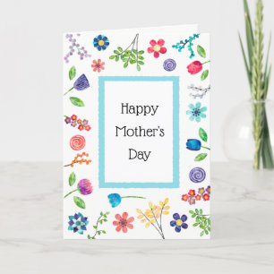 Carte Floral Fun Happy Mother's Day Greeting