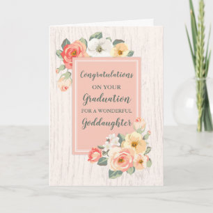 Carte Floral Godgirl Félicitations Diplôme