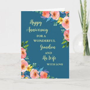 Carte Floral Grandson et son anniversaire de femme