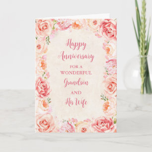 Carte Floral Grandson et son anniversaire de femme