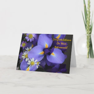 Carte Floral, Iris et Mini Daisy, Retraite