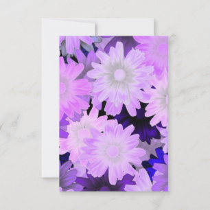 Carte Floral mauve