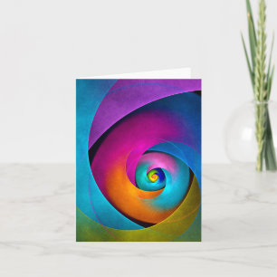 Carte Floral moderne Art Abstrait rose Bleu Motif #17