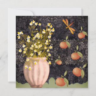 Carte Floral Moody décoratif