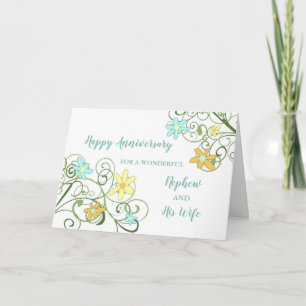 Carte Floral Nephew et son anniversaire de femme