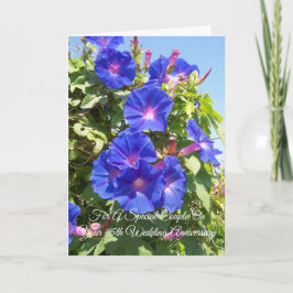 Carte Floral Personnalisé 65e anniversaire de Mariage