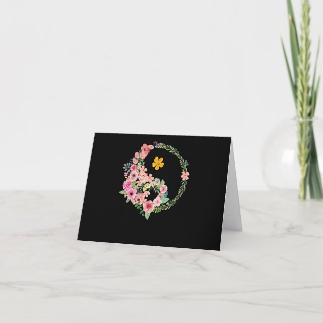 Carte Floral Yin Yang (Devant)