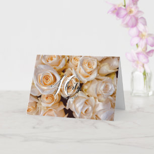 Carte Florale 40e Anniversaire des Roses Blanches 