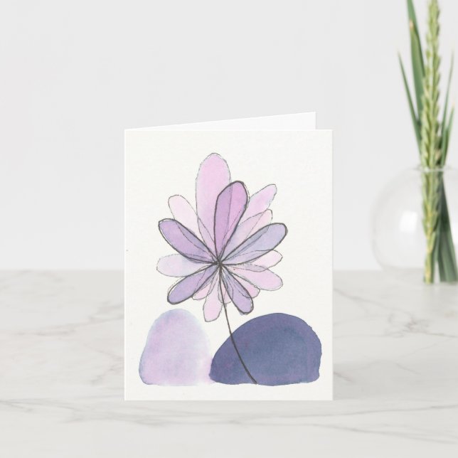 Carte Florale Abstraite (Devant)
