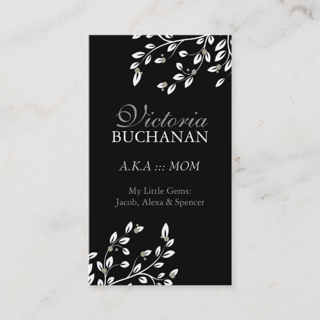 Carte florale chique de maman (Devant)