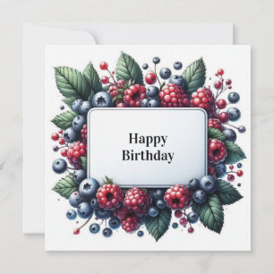 carte florale d'anniversaire heureuse