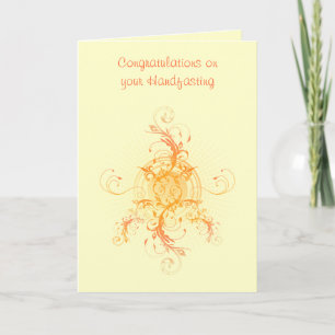 Carte florale de félicitations de Sun Handfasting