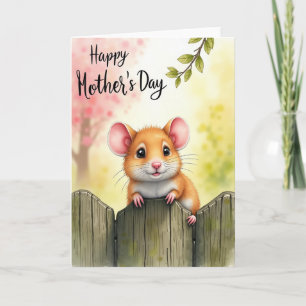 Carte Florale de la Fête des Mères avec un Coup d'