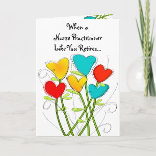 Carte Florale de praticien en soins infirmiers à l