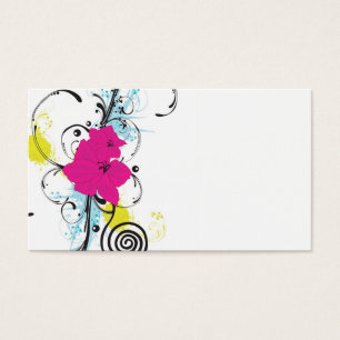 Carte florale de profil