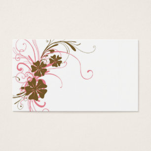 Carte florale de profil