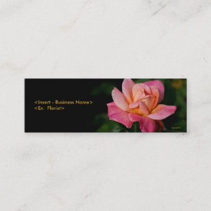 Carte florale de profil