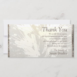 Carte florale élégante 2 du Merci P de sympathie