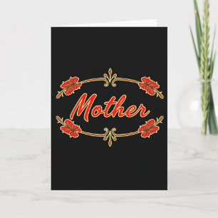 Carte Florale Élégante pour Maman