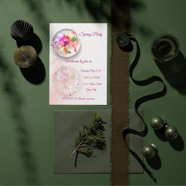 Carte florale en verre (Créateur téléchargé)