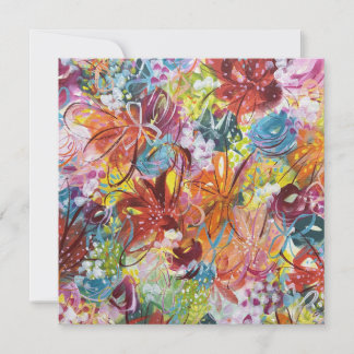 Carte Florale Fleurs Lumineuses