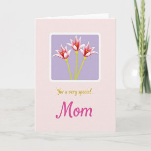 Carte Florale pour la Fête Spéciale de Maman