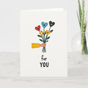 Carte florale sincère pour vous