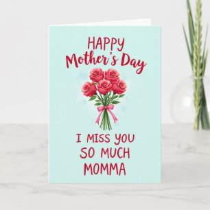 Carte Florale Tu Me Manques Maman