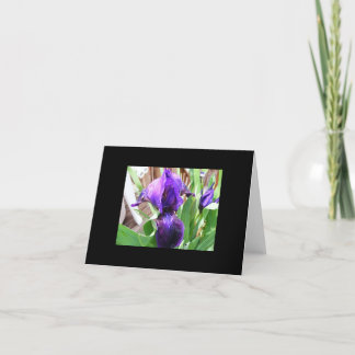 Carte florale vierge de note