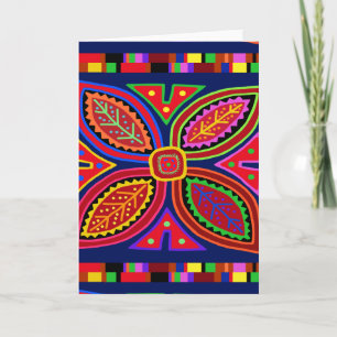 Carte Flore de Kuna Indian Mola