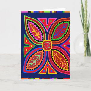 Carte Flore de Kuna Indian Mola