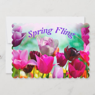 Carte Flore de la tulipe de printemps