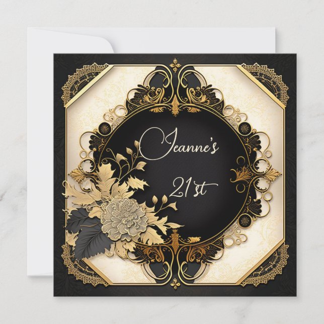 Carte Flore détaillée et dentelle (Devant)