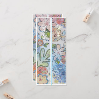 Carte Flore vive personnalisée Deux Signets