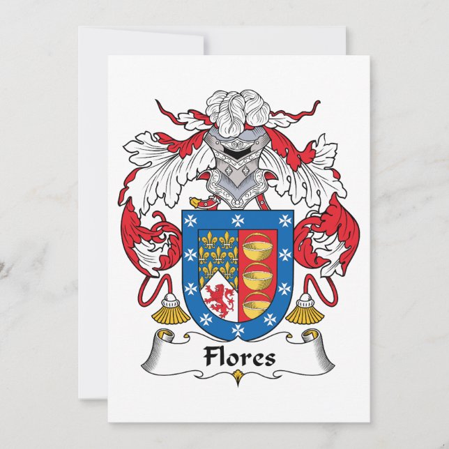 Carte Flores Family Crest (Devant)